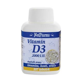 MedPharma Vitamin D3 2000 I.U. - 107 tablet  |OnlineMedical.cz
