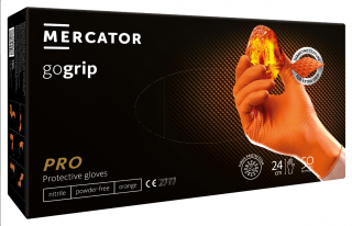 MERCATOR® gogrip orange, nitrilové, 50ks Velikost: 2XL