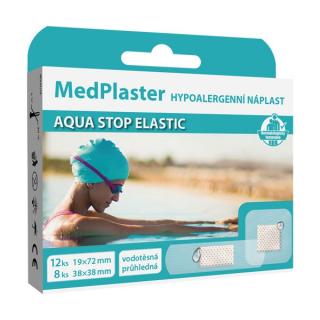 Náplast AQUA STOP ELASTIC, vodotěsná, průhledná, 20 ks