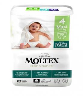 Natahovací plenkové kalhotky Moltex Pure & Nature Maxi 7-12 kg (22 ks)
