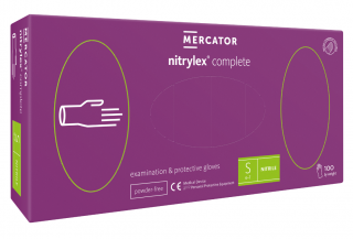 Nitrilové rukavice Mercator Complete, nepudr., 100ks Velikost: S