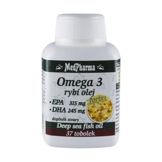 Omega 3 rybí olej FORTE - EPA 315 mg + DHA 245 mg, 37 tobolek