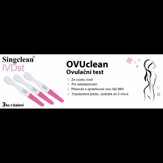 OVUCLEAN ovulační test - MidStream 3 ks