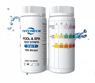 Papírkový tester bazénové vody 3v1 - 100 testů