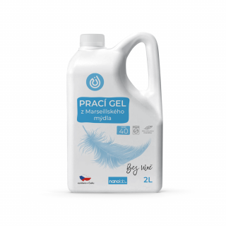 Prací gel z Marseillského mýdla pro citlivou pokožku 2L, 40PD