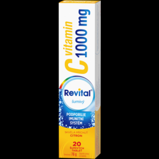 Revital Vitamin C 1000 g, 20 tablet Příchutě: Citron