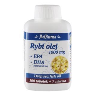Rybí olej 1000 mg - EPA + DHA mg, 107 tobolek