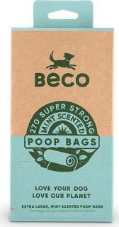 Sáčky na exkrementy Beco, 270 ks, s peprmintovou aroma, z recyklovaných materiálů  + Dárek