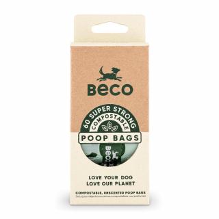 Sáčky na exkrementy Beco, 60 ks, kompostovatelné, ekologické  + Dárek