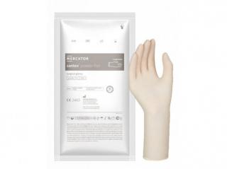 Sterilní chirurgické latexové rukavice Mercator SANTEX Powder-Free, 1 pár Velikosti v číslech: 6,5
