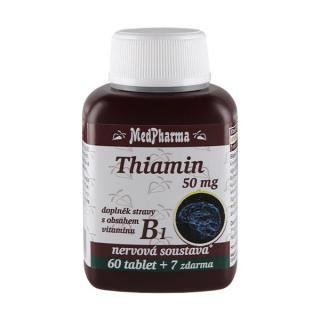 Thiamin 50 mg – doplněk stravy s obsahem vitaminu B1, 67 tablet