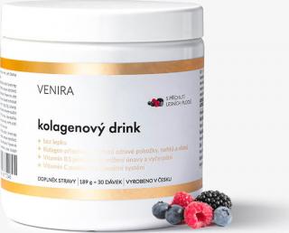 VENIRA kolagenový drink pro vlasy, nehty a pleť - lesní plody, 189 g