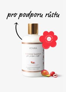 VENIRA přírodní šampon pro podporu růstu vlasů, mango-liči, 300 ml