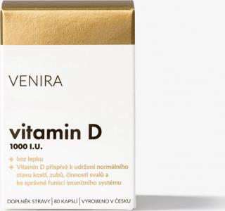 VENIRA vitamin D, 80 kapslí