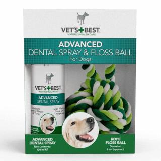 VET´S BEST Dentální sprej 120ml + lano pro psy