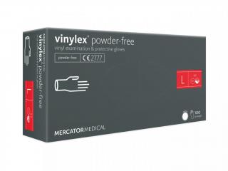 Vinylové rukavice Mercator VINYLEX, nepudr., 100ks Velikost: L