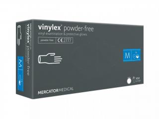Vinylové rukavice Mercator VINYLEX, nepudr., 100ks Velikost: M