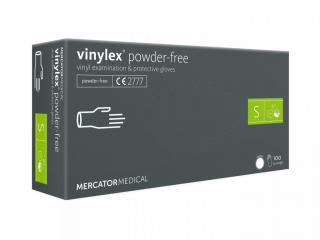 Vinylové rukavice Mercator VINYLEX, nepudr., 100ks Velikost: S