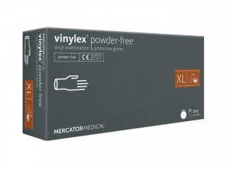 Vinylové rukavice Mercator VINYLEX, nepudr., 100ks Velikost: XL