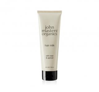 JOHN MASTERS ORGANICS Bezoplachové vlasové mléko s růží a meruňkou 118 ml