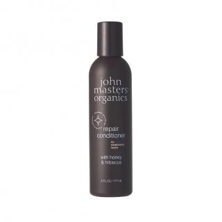 JOHN MASTERS ORGANICS Obnovující kondicionér s medem a ibiškem pro poškozené vlasy 177 ml