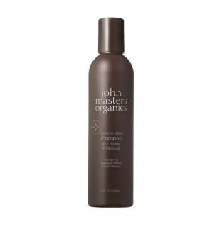 JOHN MASTERS ORGANICS Obnovující šampon s medem a ibiškem pro poškozené vlasy 236 ml