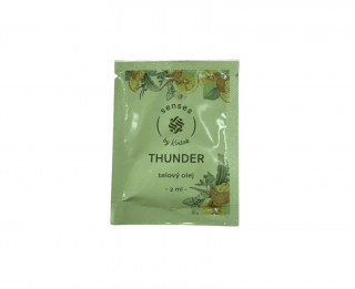 KVITOK Vyživující tělový olej SENSES Thunder 2 ml VZOREK