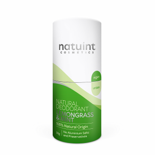 NATUINT Krémový deodorant Citrónová tráva a máta 30 g
