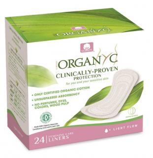 ORGANYC Dámské vložky slipové slabé 24 ks