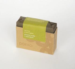 PONIO Přírodní mýdlo Tea tree & lemongras 100 g