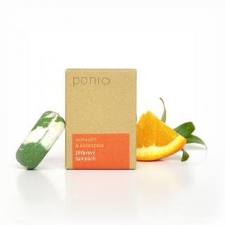 PONIO Tuhý šampon kopřivový Pomeranč a eukalyptus 30 g