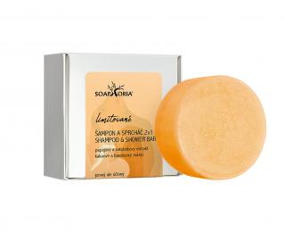 SOAPHORIA Tuhý šampon a sprcháč 2v1 s papájou 55 g - expirace 11.4.2025