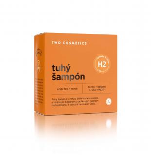 TWO COSMETICS Tuhý šampon HYDRATE&SHINE s biotinem, vůní neroli a bílý čaj 60 g