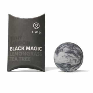 TWO COSMETICS Tuhý šampon pro posílení a obnovu BLACK MAGIC 85 g