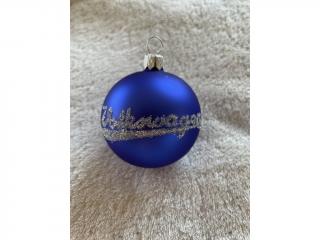 Vánoční koule Volkswagen Barva ozdoby: modrá, Velikost ozdoby: 10 cm