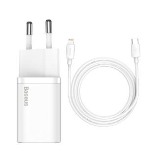2v1 Nabíjecí sada pro Apple iPhone | iPad  | USB - C na Lightning | Baseus Barva krytu: White