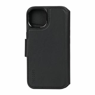 Ochranný kožený kryt Detachable Wallet pro iPhone 15 Plus | Decoded Barva krytu: Black