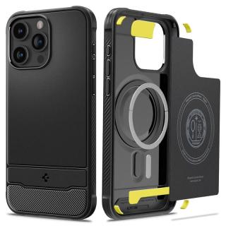 Ochranný kryt Rugged Armor MagSafe pro iPhone 15 Pro Max | matte black | Spigen