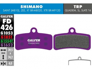 Galfer FD426 E-Bike G1652 brzdové destičky pro Shimano/Tektro/TRP/Talaria/SUR-RON