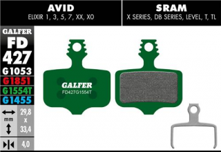 Galfer FD427 Pro G1554T brzdové destičky pro Avid/Sram