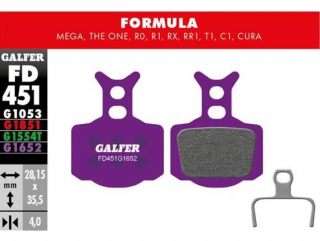 Galfer FD451 E-bike G1652 brzdové destičky pro Formula