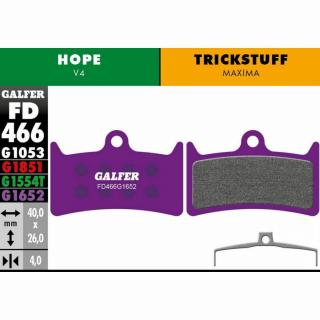 Galfer FD466 Ebike G1652 brzdové destičky pro Hope, Trickstuff