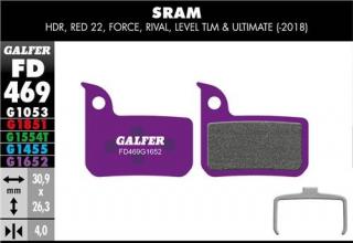 Galfer FD469 Ebike G1652 brzdové destičky pro Sram