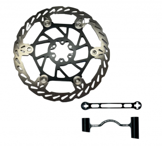 Plovoucí PŘEDNÍ brzdový kotouč Oversized 250 mm + adapter pro TALARIA & SUR-RON