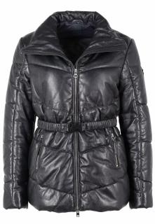 GIPSY  »CATE LACEV« kožená prošívaná bunda* XL, 48, Černá