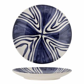 Bloomingville, Kameninový talíř Shama, 27 cm | modrá