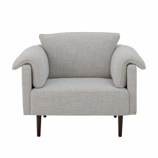 Bloomingville, Moderní křeslo Chesham Lounge Chair | bílá