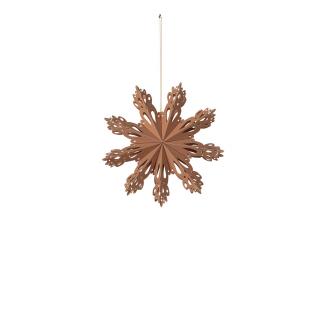 Broste, Papírová vločka SNOWFLAKE 15cm | indian tan