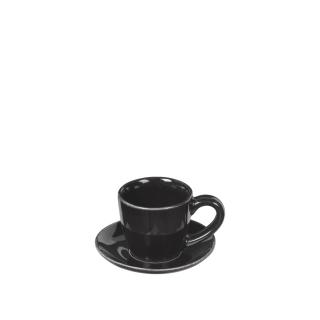 Broste, Šálek na espresso s podšálkem Nordic Coal, 50 ml | černá