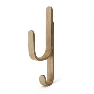 Cooee Design, Dřevěný dvojháček na zeď Woody Oak Hook | přírodní